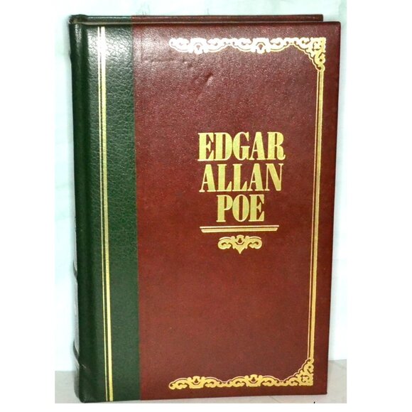 Edgar Allan Poe Leather Bonded Book 1985 Has 751 Pages Stories Novel Poems - Picture 1 of 12